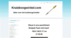 Desktop Screenshot of kruisboogwinkel.com