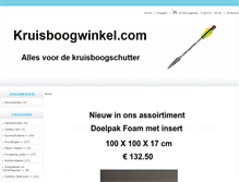 Tablet Screenshot of kruisboogwinkel.com